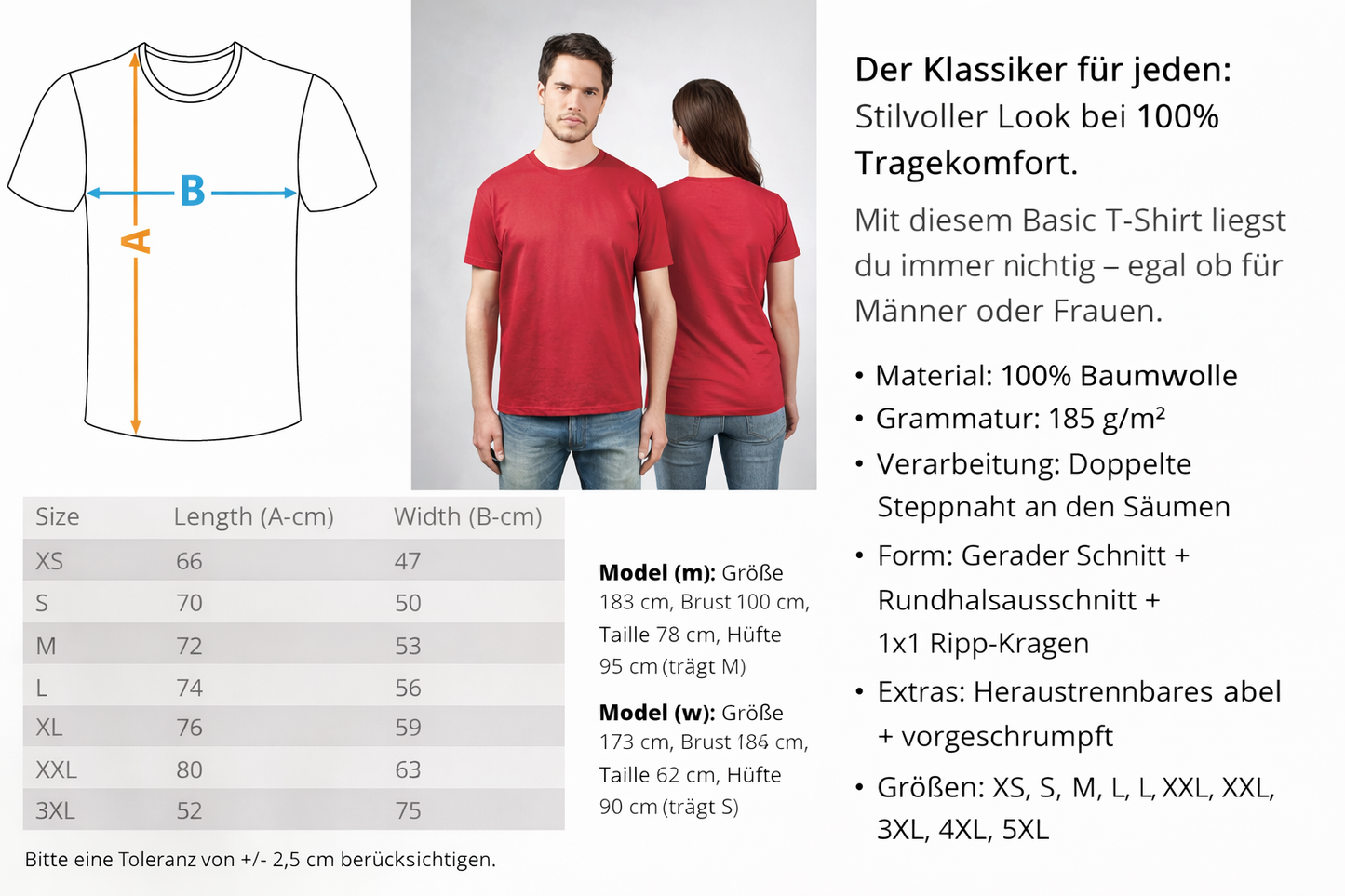 Fussball und Bier deshalb bin ich hier   - Unisex T-Shirt